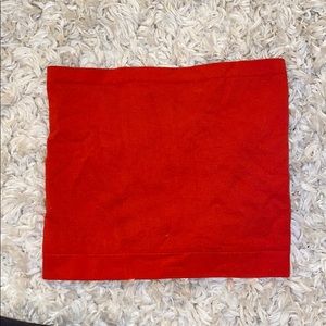 Urban Outfitters red stretchy crop tube top